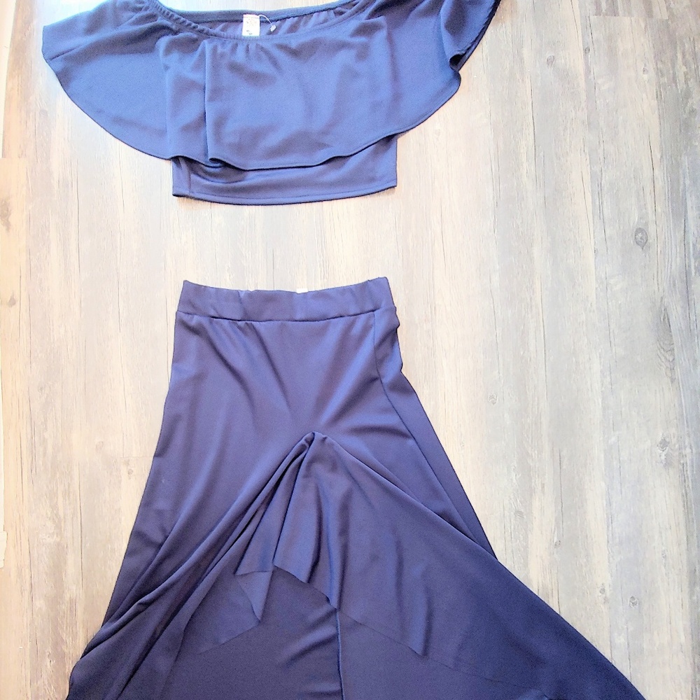 Topia Blue Two Piece Women's Size Medium